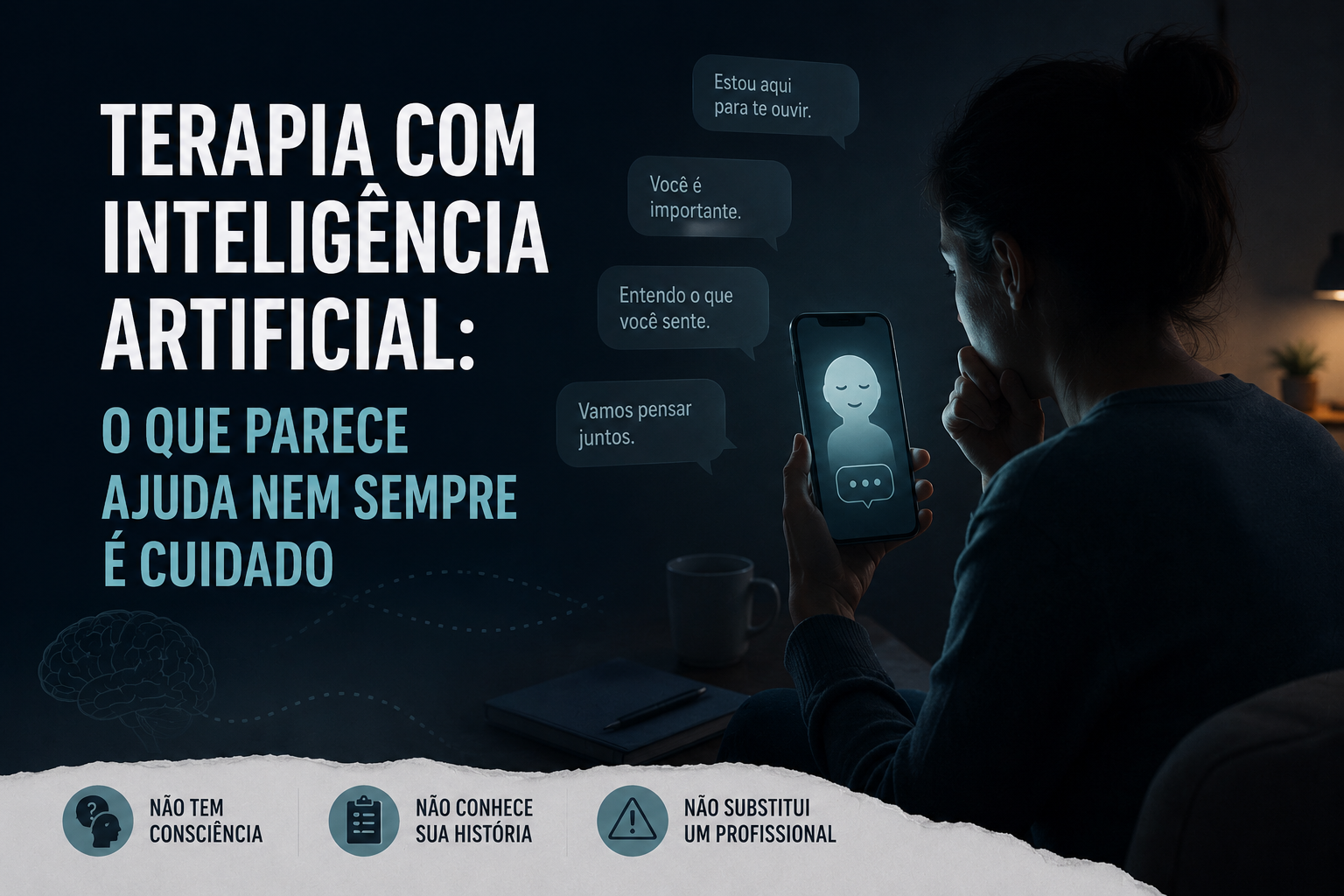 Leia mais sobre o artigo Terapia com inteligência artificial: o que parece ajuda nem sempre é cuidado